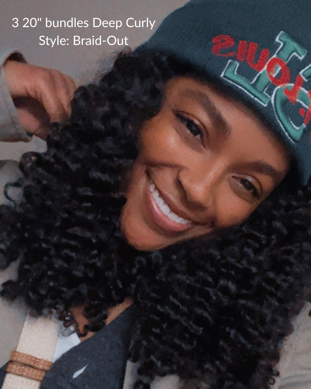 Deep Curly Human Hair Crochet Extension - Installation Package